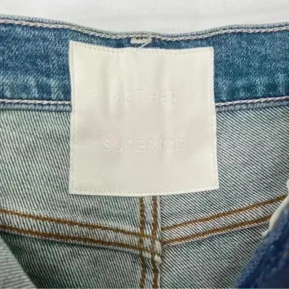 Mother Superior Denim High Waisted Rider Far Beyond the Sky Straight Leg Size 27 - Picture 9 of 15